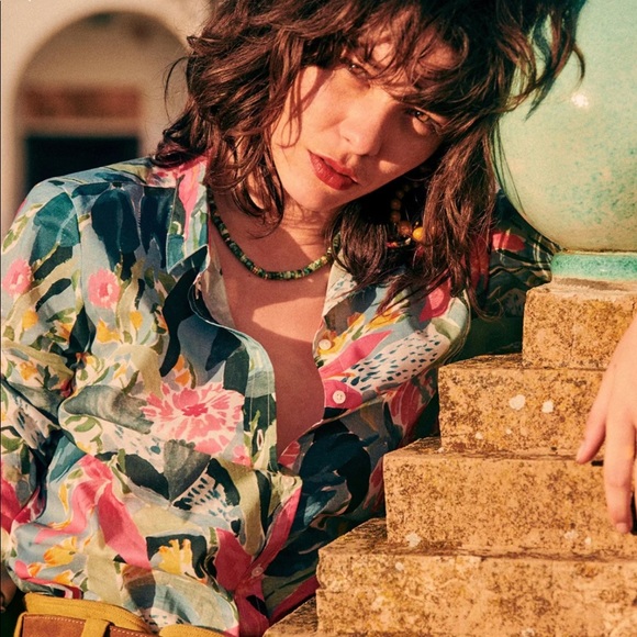 SOLD NWT Sézane Pierro shirt 34/2 XS - Picture 2 of 6